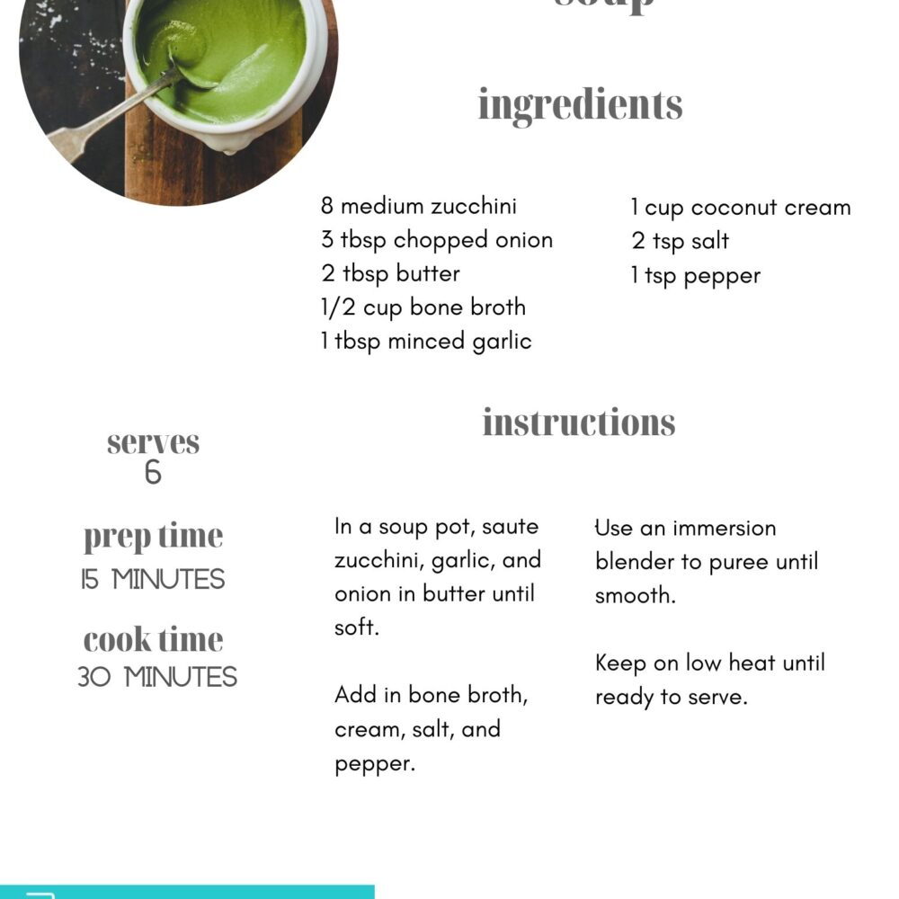 creamy zucchini soup